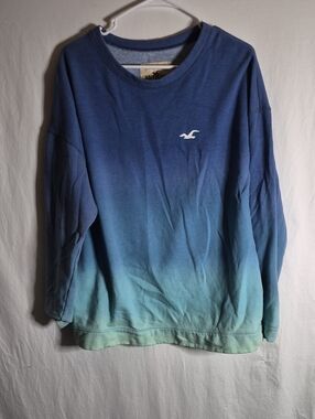 Hollister Cream Sweatshirt with Maroon Logo